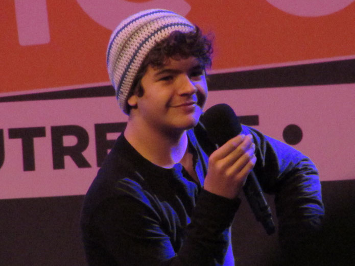 Gaten Matarazzo during his panel at Dutch Comic Con 2018