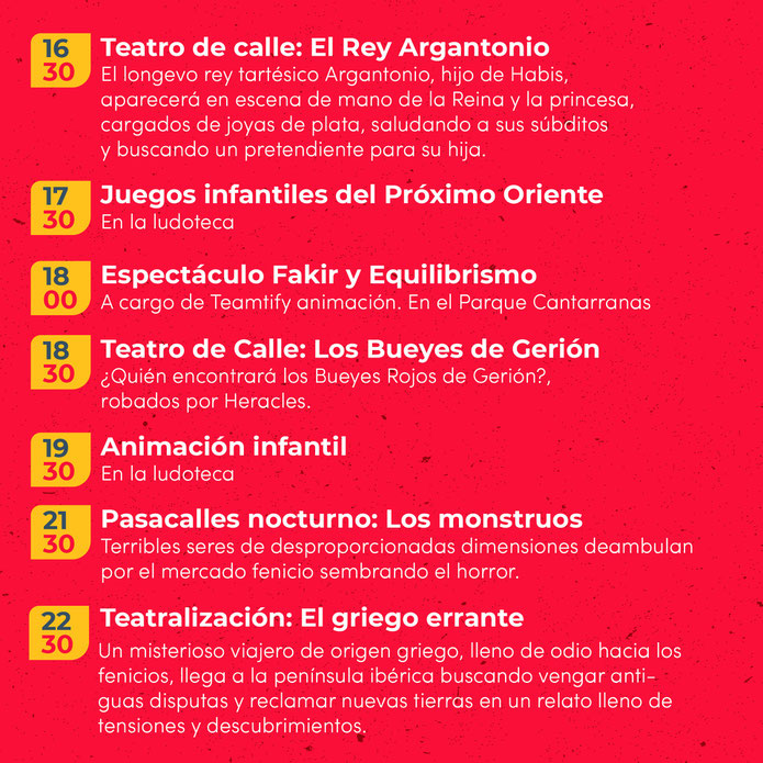 Programa de la Feria Tartesica de Escacena del Campo