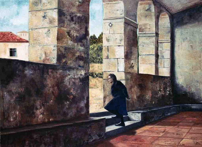 Vieja gallega 1999, óleo sobre lienzo 46X60 cm
