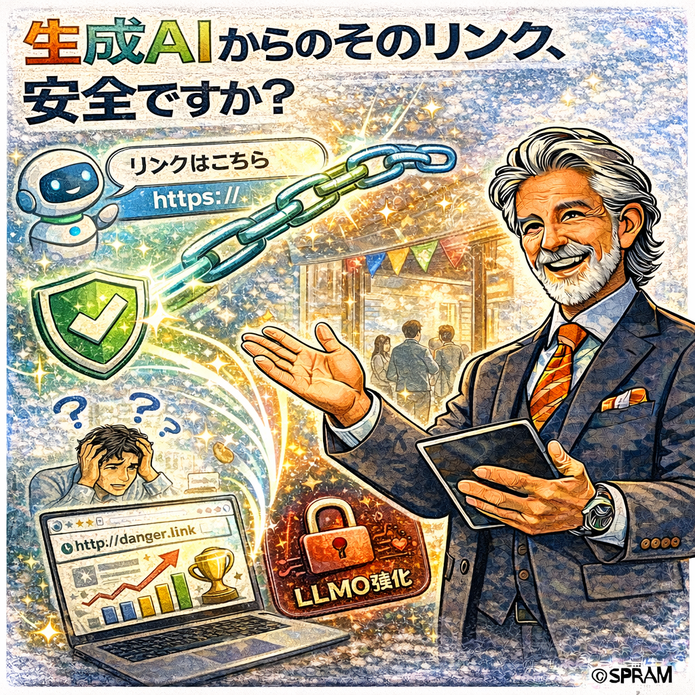 生成AIからのそのリンク。安全ですか？