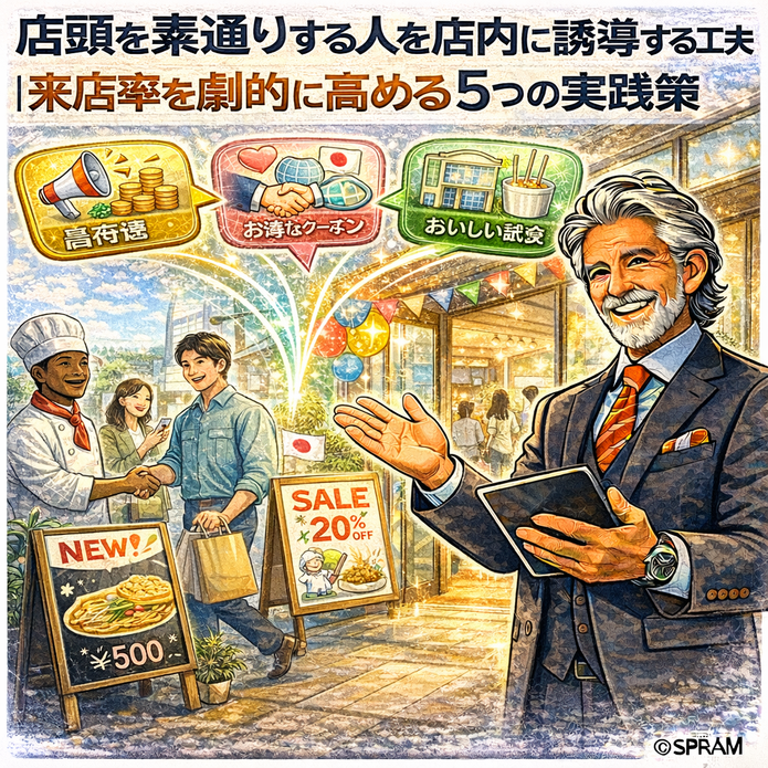 店頭を素通りする人を店内に誘導する工夫|来店率を高める5つの実践策