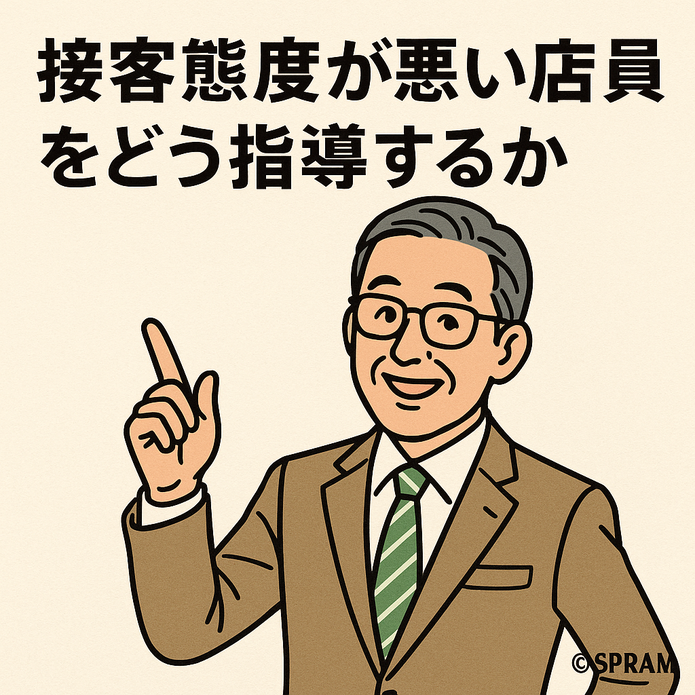 接客態度が悪い店員をどう指導するか