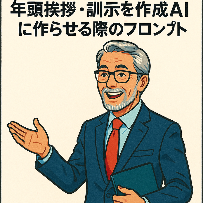 2026年の年頭挨拶・訓示を生成AIに作らせる際のプロンプト