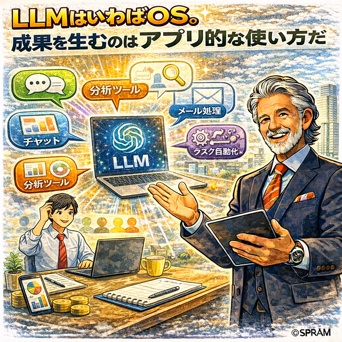 LLMはいわばOS。成果を生むのはアプリ的な使い方だ
