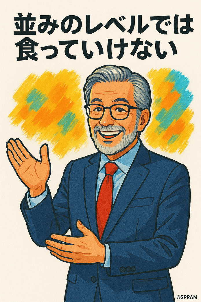 並みのレベルでは食っていけない