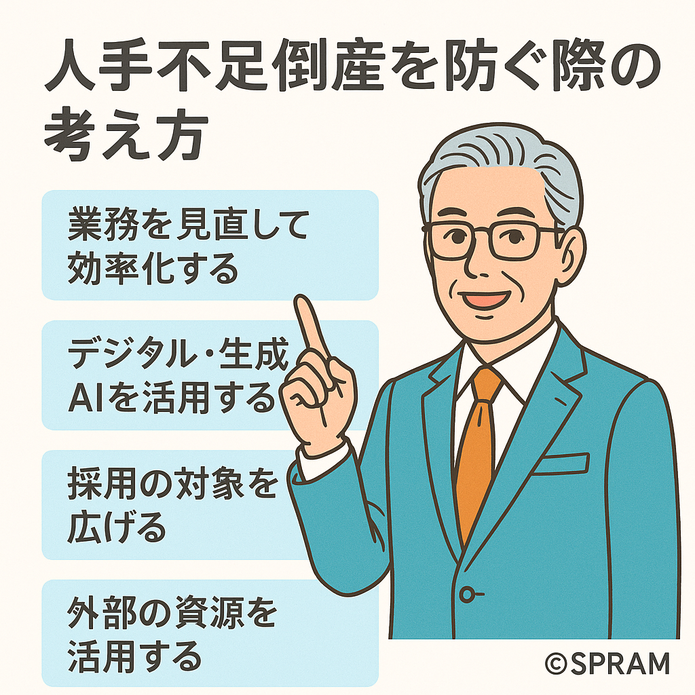 人手不足倒産を防ぐ際の考え方