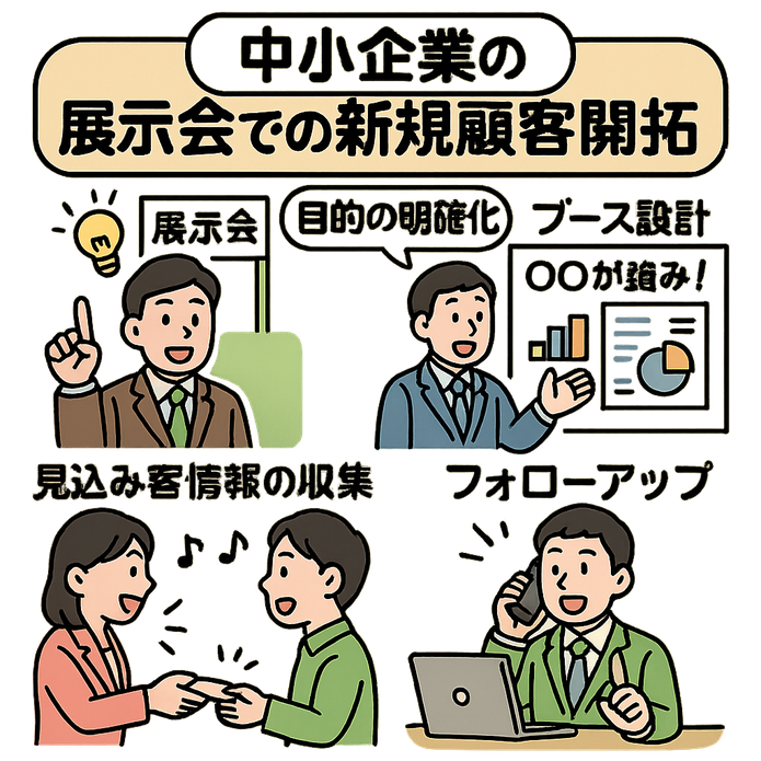 展示会出展から受注までのプロセス