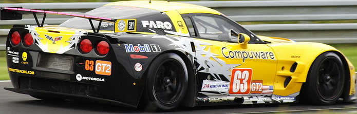 "24 Hours of Le Mans 2010 - Corvette Racing 63"  CC2010 by Russell Trow of London, at Le Mans