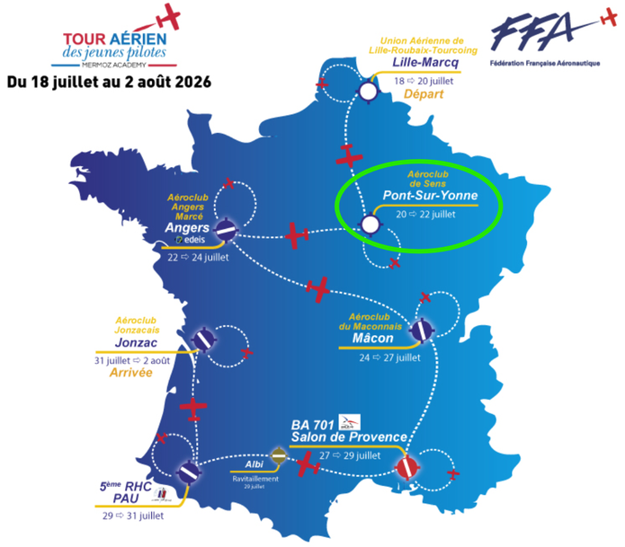 L'Aéro-Club de Sens accueille le TAJP 2026