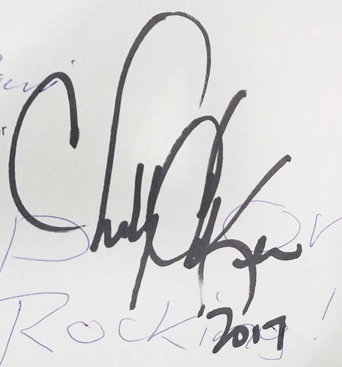 Autograph Chubby Checker