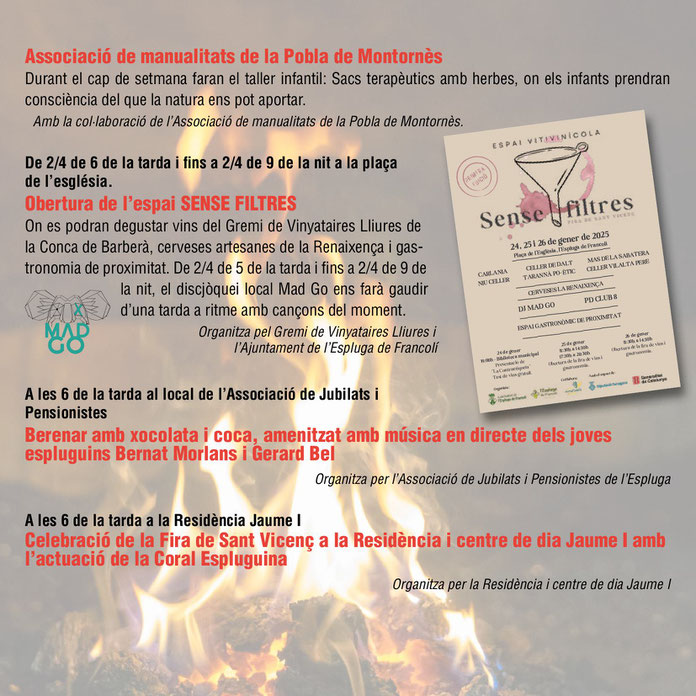 Programa de la Fira Multisectorial en La Espluga de Francoli