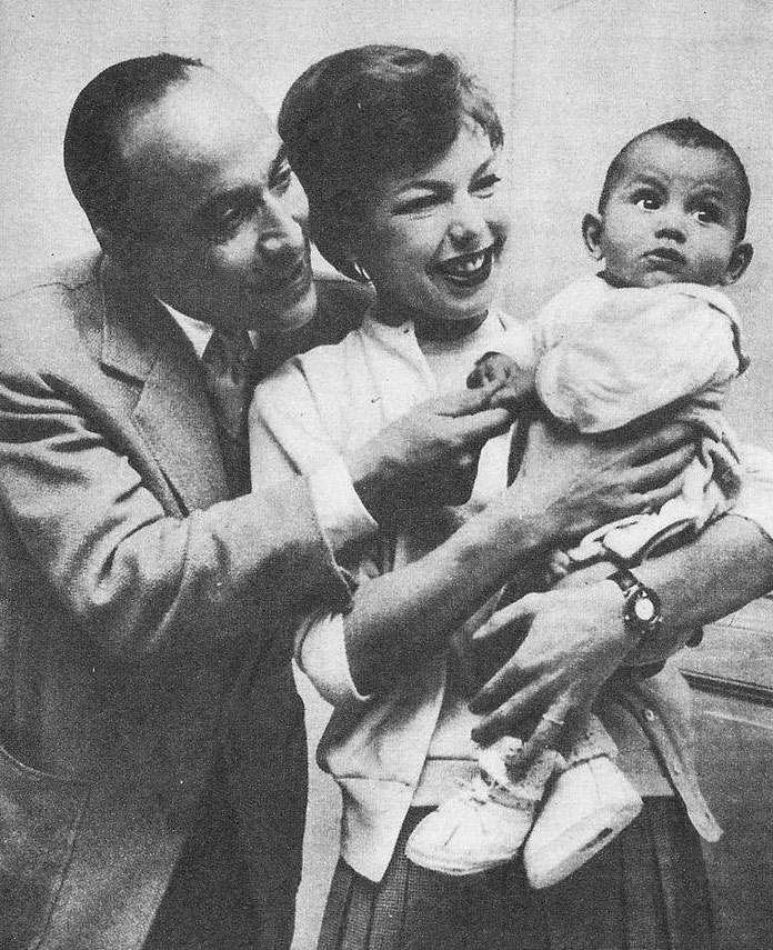 Si Brahim el Glaoui, Cécile Aubry et leur fils Mehdi