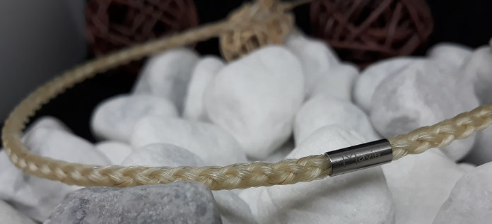 Collier aus Pferdehaar, Pferdehaarschmuck, Schmuck aus Schweifhaar, Kette Pferd