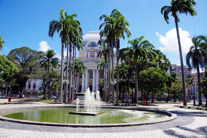 recife, praça da republica, justizpalast recife, geschichte, san antonio insel, oxente, altstadt, historisch altstadt, koloniale Stadt, markt, palmen