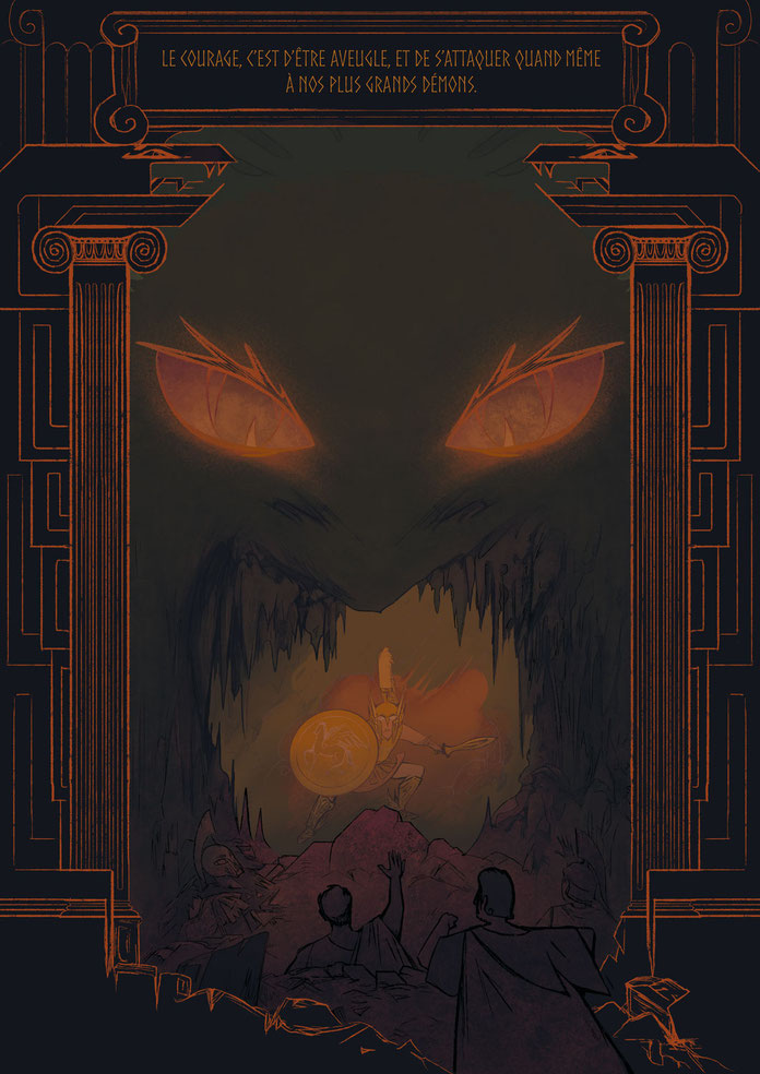 illustrateur-illustration-histoire-géo-illustration histoire-mythe-mythologie-mythologie-grec-méduse-médusa-et-percé-mythe histoire