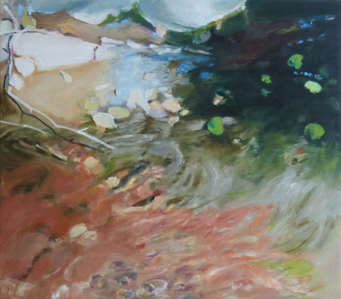 schon vorbei 2014 70 x 80 cm Öl / Leinwand