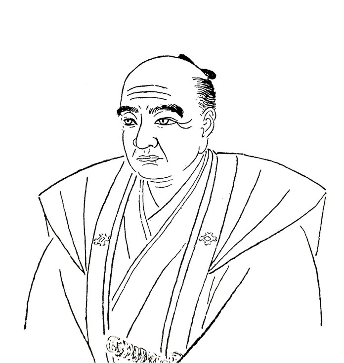 「桃井可堂像(1803~1864年)」(川合玉堂 筆) ※出典:『桃井可堂 ~深谷の吉田松陰~』(持田 勉著、博字堂、2014年)