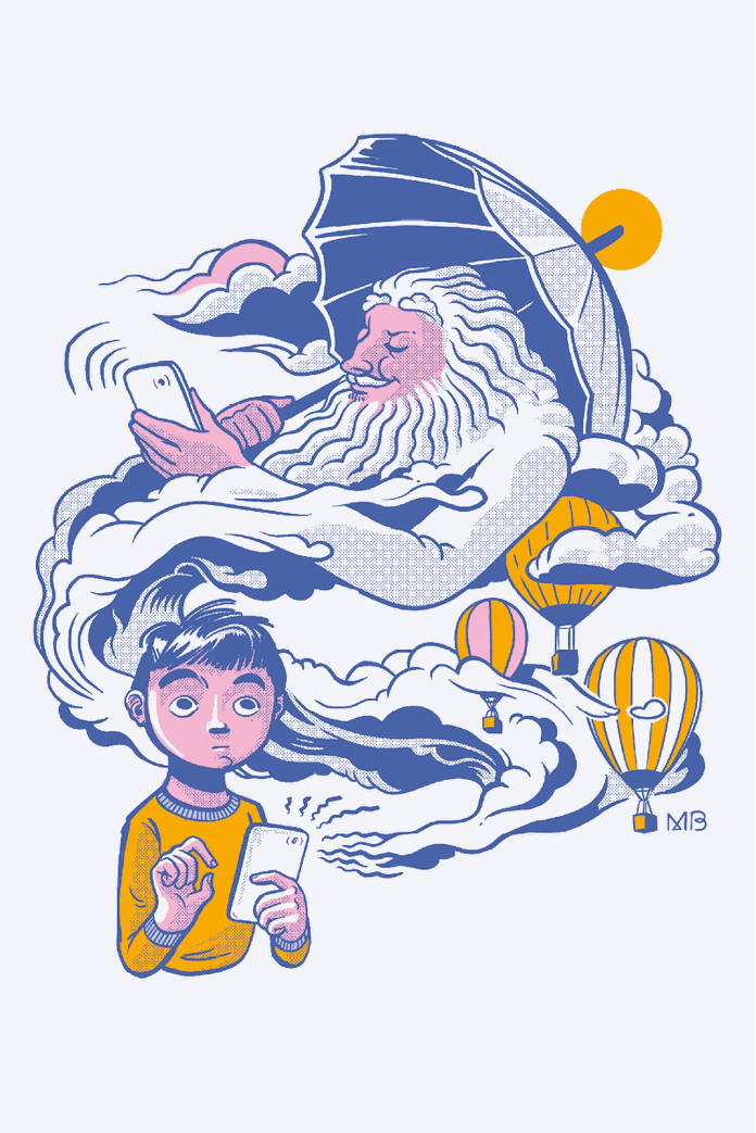 Magazin-Illustration Gott