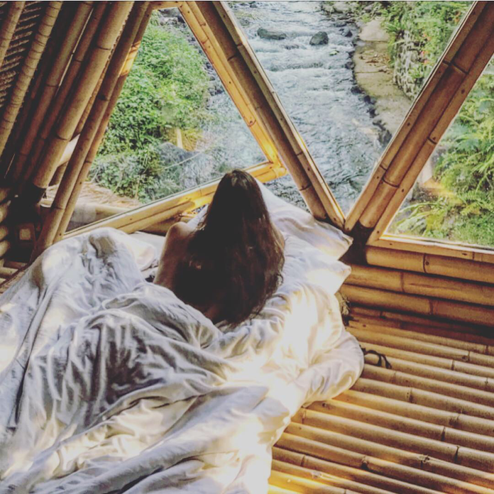 Woke up at Hideout, Eco Bamboo.
