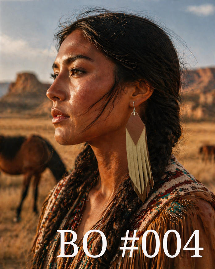 boucle oreille native american indian lakota 