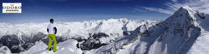 Saunaaufguss in den Alpen