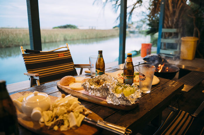 リバーサイドのBBQ LanaiとBBQコンボ