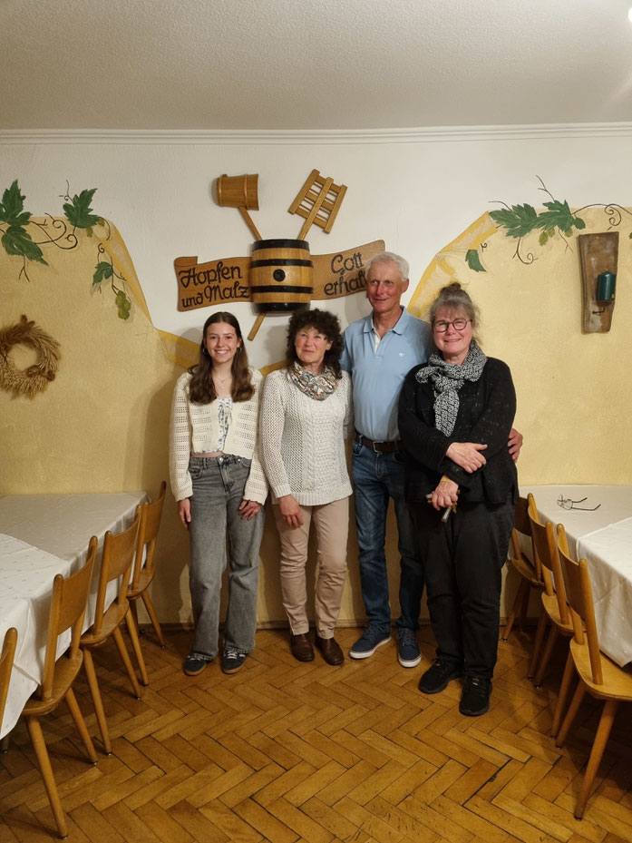 v.l. Helena Schupp, Marianne Neusch, Peter Hutter, Stefanie Ficht