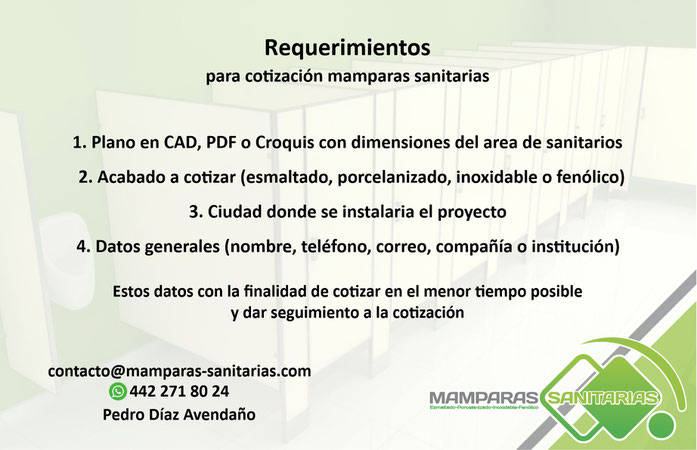 mamparas sanitarias precio, mamparas sanitarias, mamparas sanitarias en Querétaro