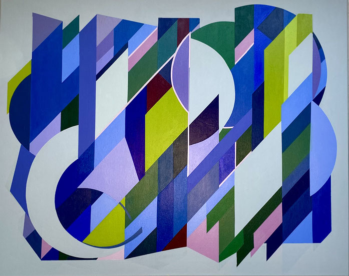 Weiss-Raum II | 2025 | 80 x 100 cm | Acryl auf Leinwand 