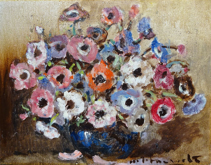 Pauwels (H.J.), kunstschilder. Schilderij bloemstilleven te koop.