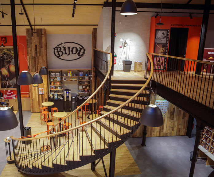 fabrication escalier mezzanine madeleine bijou limoges