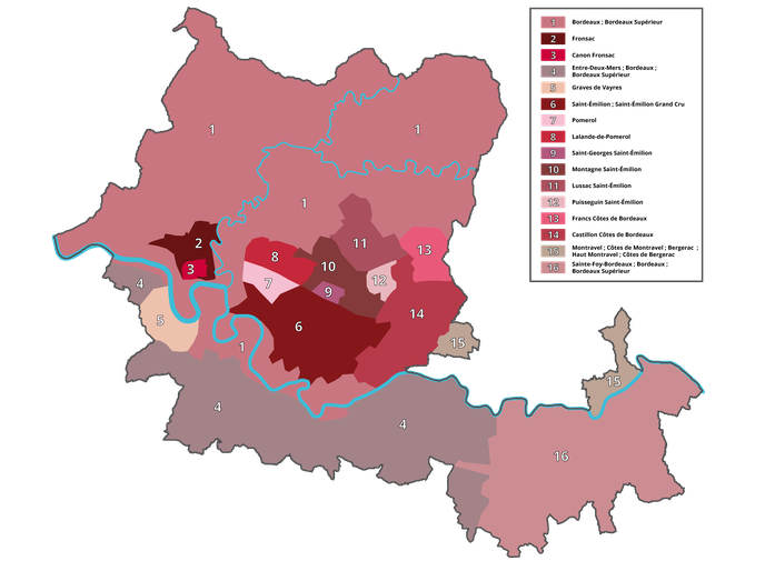 Appellations du vignoble du Grand Libournais