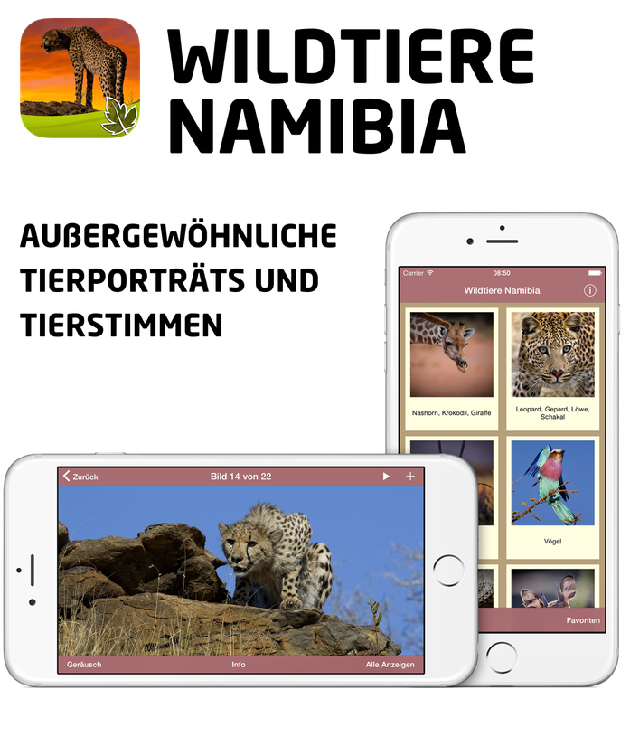 Wildtiere Namibia App