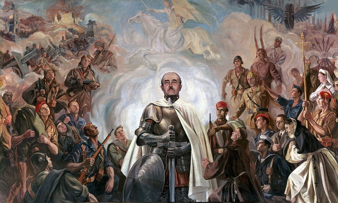 Alegoría de Franco y la Cruzada