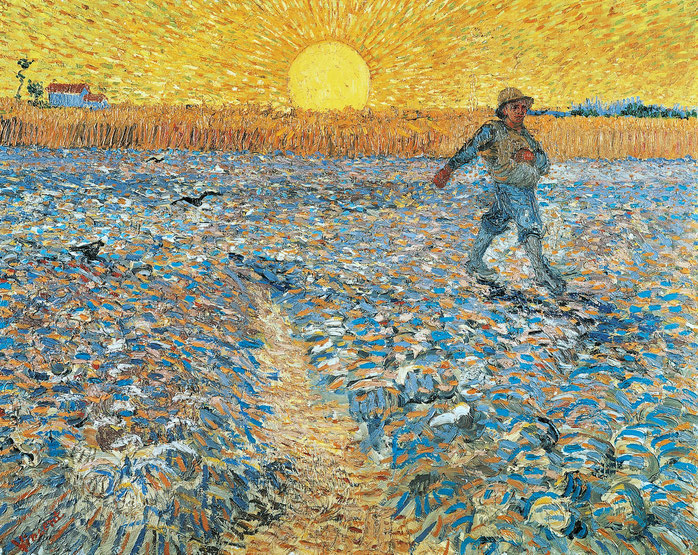 Vincent Van Gogh, "Seminatore al tramonto" (1888)