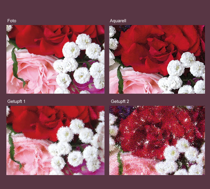 nachhaltige ECO Vliesbordüre mit Rosen, Lavendel, Sommerblumen in Aquarell Art