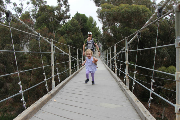 Spruce St. Suspension Bridge - San Diego With a Baby