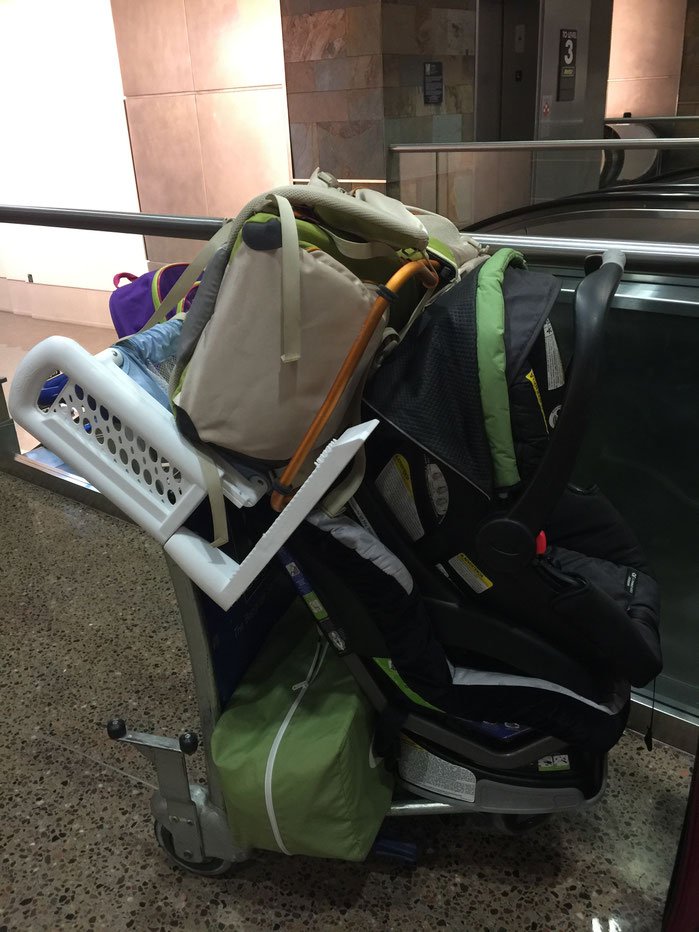 Renting baby equipment when travelling with a baby