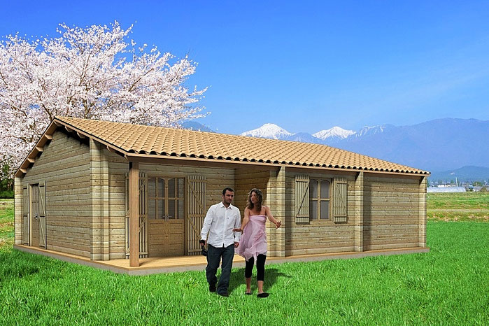 chalet en kit 93 m²