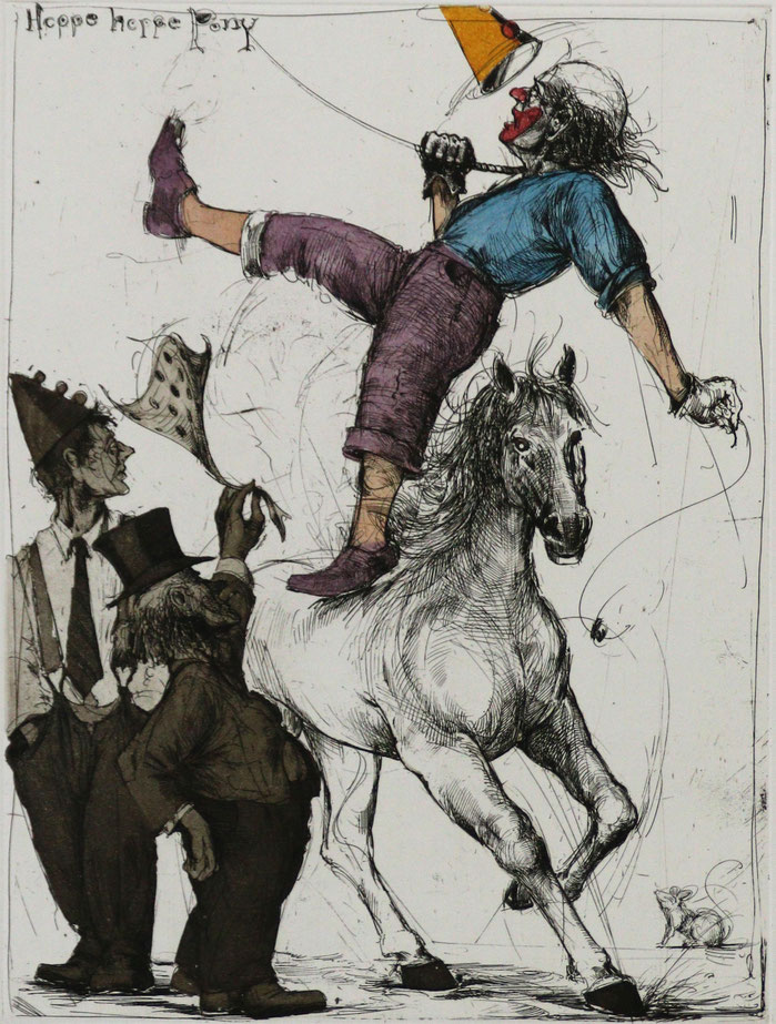 Hoppe hoppe Pony, (Orig. Lithografie), 50 x 70 cm