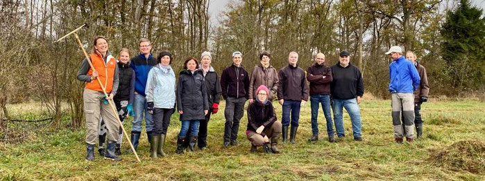 Aktive des LBV bei der Biotoppflege