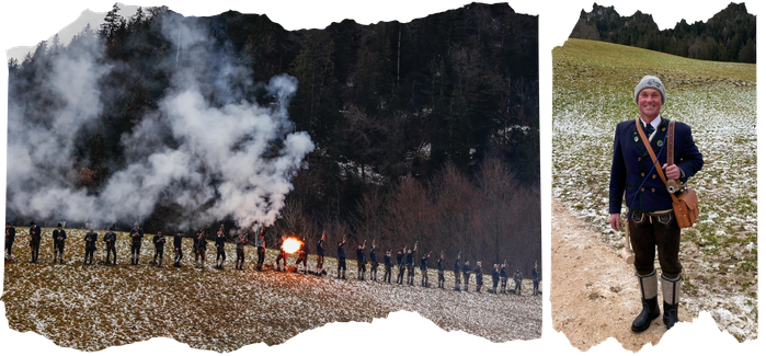 Alex Resch; Bürgermeisterkandidat Berchtesgaden; Kommunalwahl 2026; Vereine; gelebtes Brauchtum; Weihnachtsschützenverein Au; Weihnachtsschützen Au, Weihnachtsschützen; Christkindlschießen; Echt. Berchtesgaden. Ehrlich