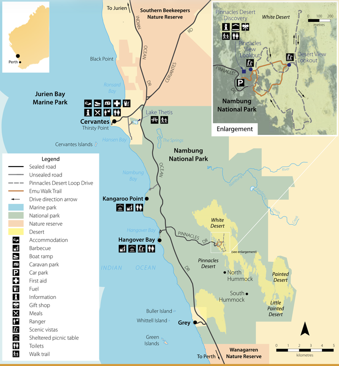 Plan du Nambung National Park