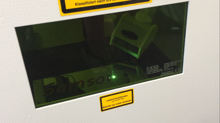Lasersystem cab LSG 100 Laserraum