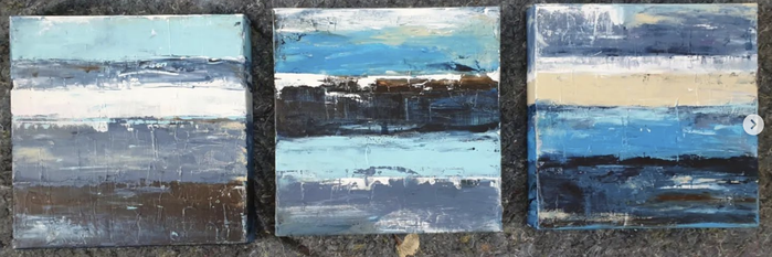 Blue Inspiration, je 4,5x30x30cm, April 2022