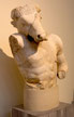 Minotaure, copie de la statue de Myron réalisée par l'artiste Laurence Moyens , élément de décors du spectacle "Thésée, une légende grecque". L'original est conservé à Athènes.