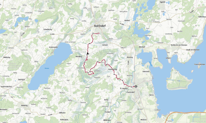 Etappe 16: Wanderung von Prien nach Bad Endorf