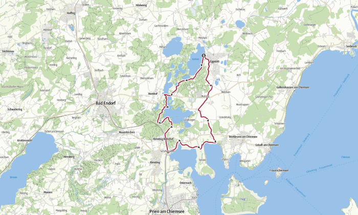 Tagestour 26: Wanderung von Eggstätt zum Langbürgner See und Chiemsee