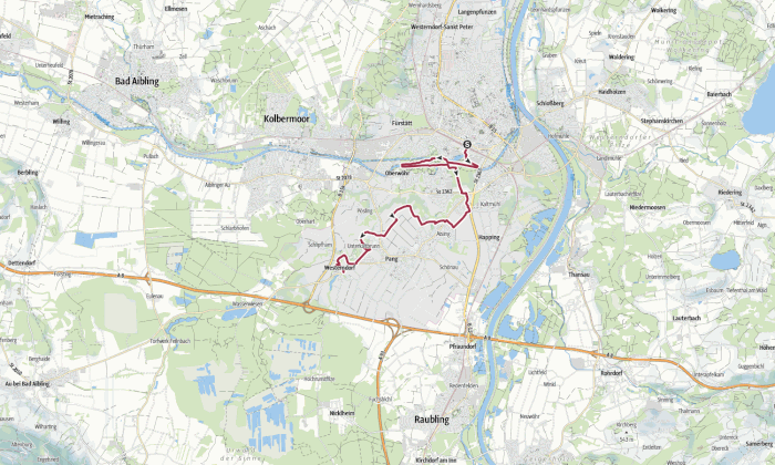 Etappe W01: Rosenheim - Westerndorf