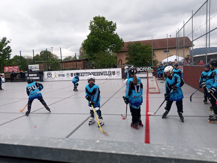 Die U11-Jugend trat in Kirrweiler in den Trikots der Bad Soden Bats an. Foto: Katja